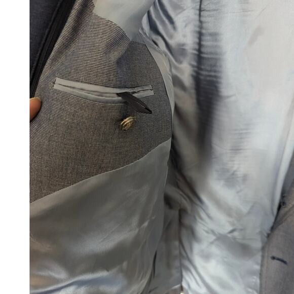 Circle of Gentlemen Medwyn Blazer Blue Removable Faux Jacket 56 EU 48" Chest - Picture 9 of 12